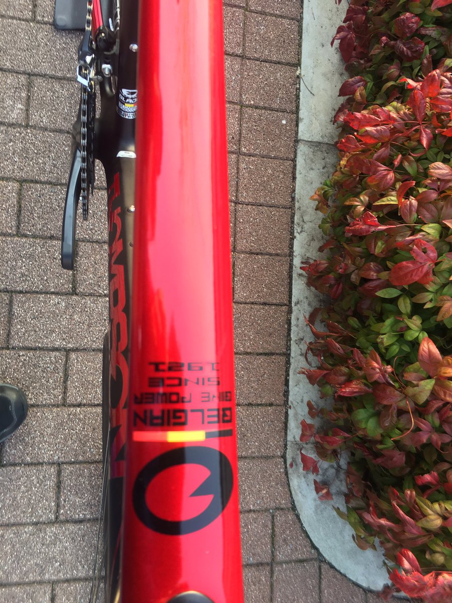cskanzaki's tweet photo. 明日のサイクルモードに出展されるトンプソンの新型ディスクロードのブレードがやって来ました^ ^
明日のサイクルモードで乗れます、綺麗なキャンディーレッドです^ ^
https://t.co/3XDQv3Mfab
#Thompsonbikes
#トンプソン https://t.co/wSUd6rV2J9