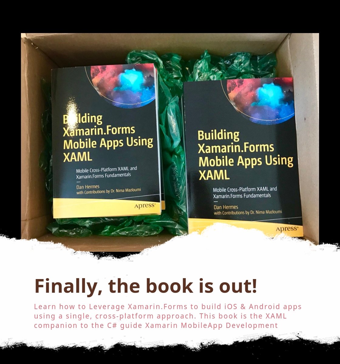 danhermes's tweet image. Learn how to Leverage #Xamarin.Forms to build iOS &amp;amp; Android apps using a single, cross-platform approach. amzn.to/2Pxros0  @Lynas1919 

@XamDevSummit @xamarinhq #XamarinMVP @ibmmobile @TheXamarinShow #XamarinMobileApp