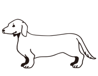 素材ラボ Twitter પર 新作イラスト 犬のイラスト ダックスフント 高画質版dlはこちら T Co vadexl 投稿者 なぞえさん ダックスフントのイラストです 装飾 ワンポイントイ ベクター リアル ペット 単色 イラスト 動物 犬 ダックスフント