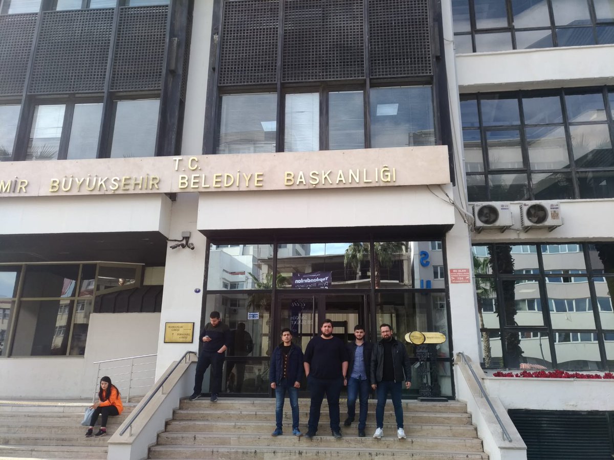 Kulüp üst yönetimi olarak İzmir Büyükşehir Belediye binası ve birimlerini ziyaret ettik.