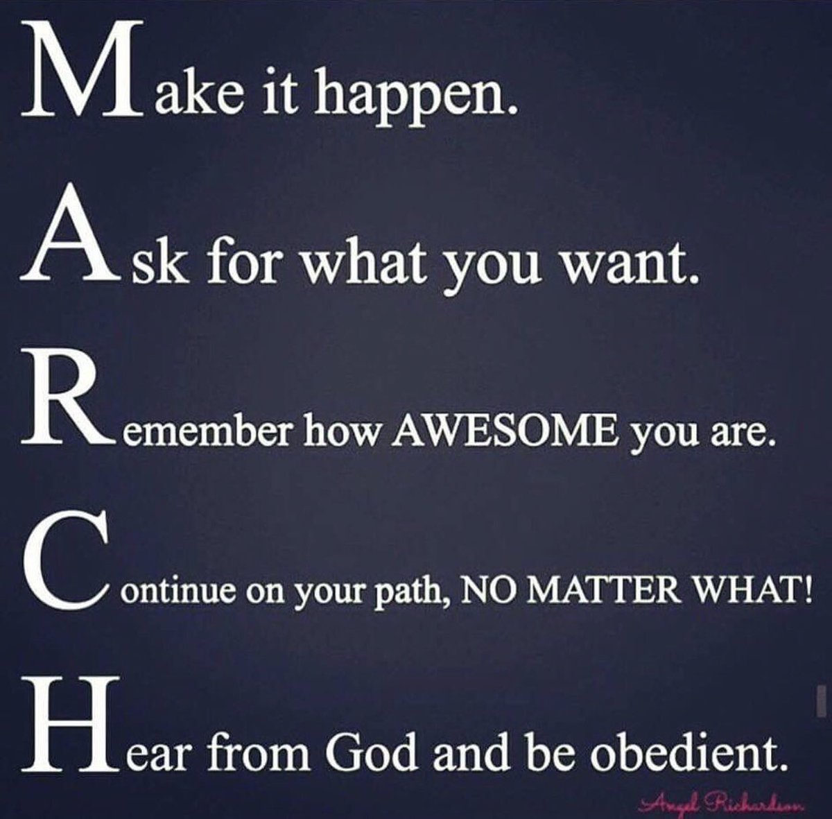 lynnrichardson's tweet image. Whatever I set in place by March sets the foundation for the rest of the year.  Don't be discouraged if your New Year goals have a delay in manifesting. Think of the 1st 3months of the year as your "new year" - reap in the remaining 9 months. More: lynnrichardson.info