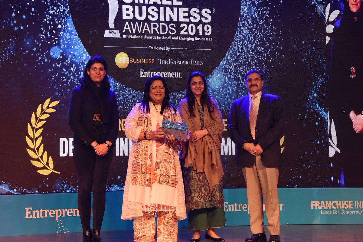 FranchiseIndia's tweet photo. Denave India Pvt Ltd has been awarded as the best Home Grown Business of the Year. Congratulations.
#SBAwards2019 #SmallBusiness @denaveglobal https://t.co/VS1abfkXeb