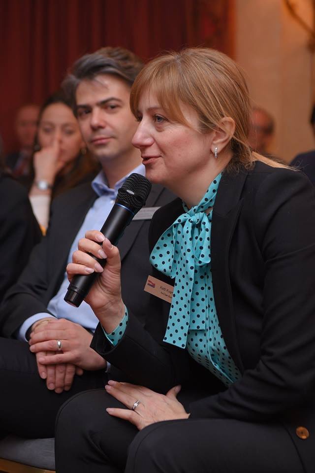 T_Chugoshvili's tweet photo. Today I presented in front of #AmChamGeorgia members and spoke about #ParliamentaryOversight function, #JudicialReform & outcomes of my last official visit to DC. Pleased to receive interesting questions & engaged discussion. https://t.co/IhwZKJXLZJ