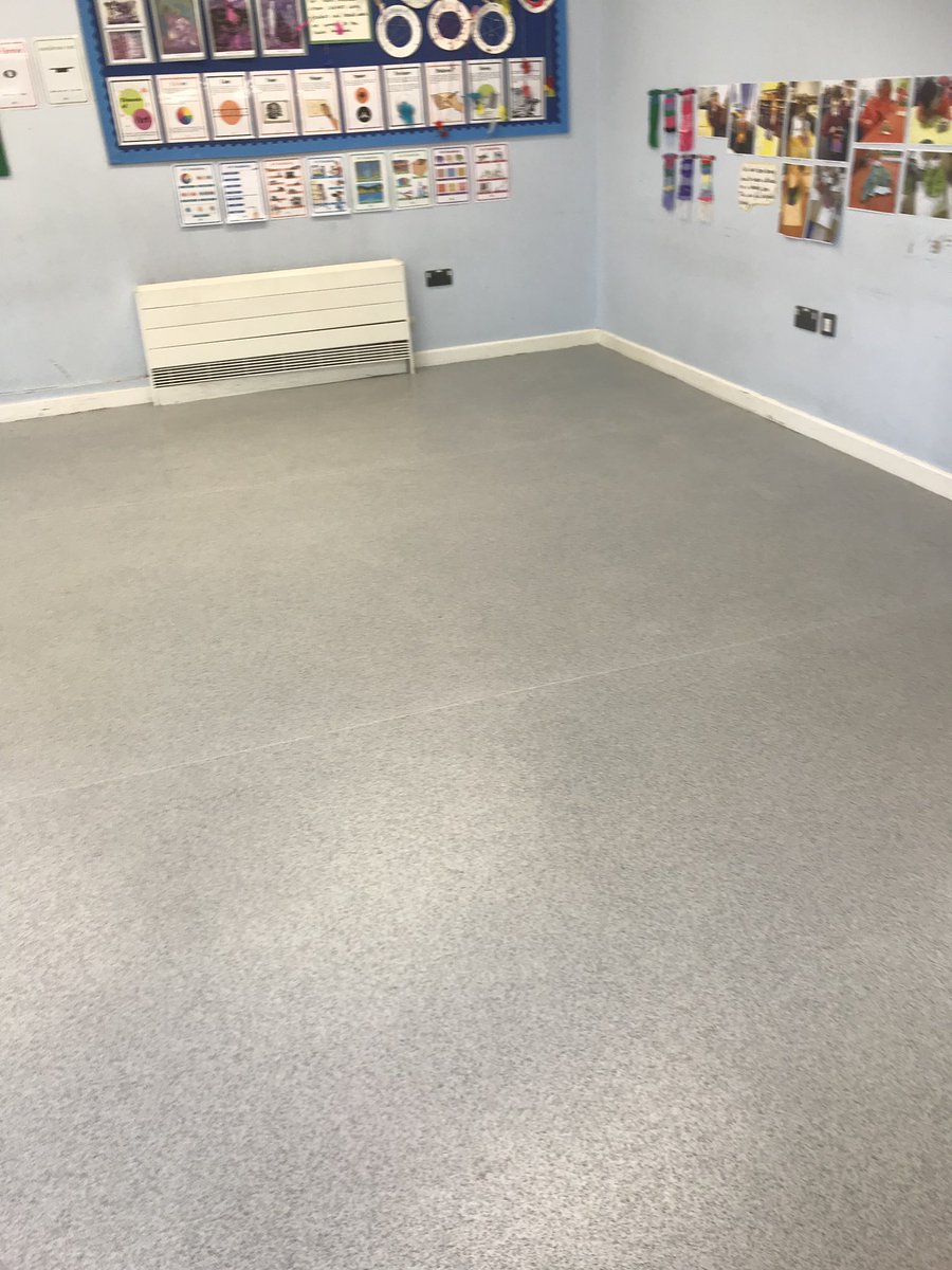 GalleryCarpet's tweet photo. Busy week for Andy &amp; Paul classroom &amp; Toilets completed in @Polyflorltd safety flooring in school https://t.co/CfXdSbL5cY
