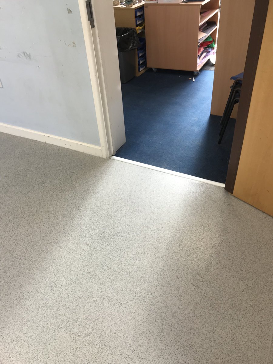 GalleryCarpet's tweet photo. Busy week for Andy &amp; Paul classroom &amp; Toilets completed in @Polyflorltd safety flooring in school https://t.co/CfXdSbL5cY