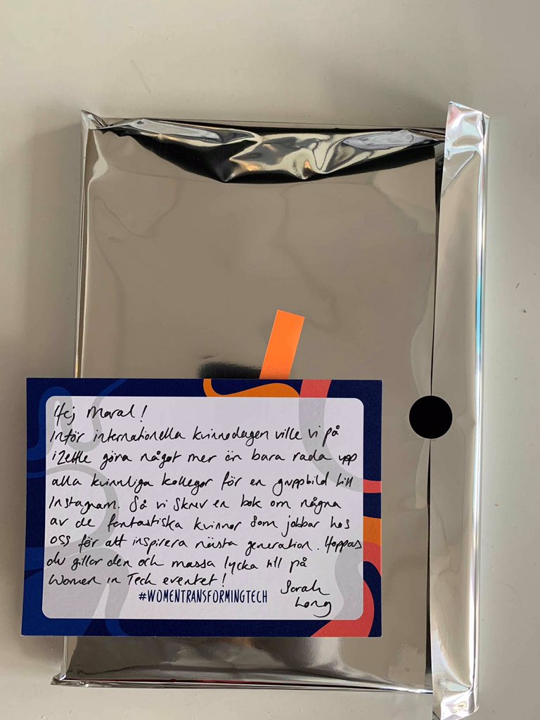 maralkalajian's tweet photo. Thank you for the book iZettle &amp; co —I share it with my talented female colleagues, @Mani_Vertigo &amp; Sara at @Watty_io #WomenTransformingTech https://t.co/J2s7k4vi8R