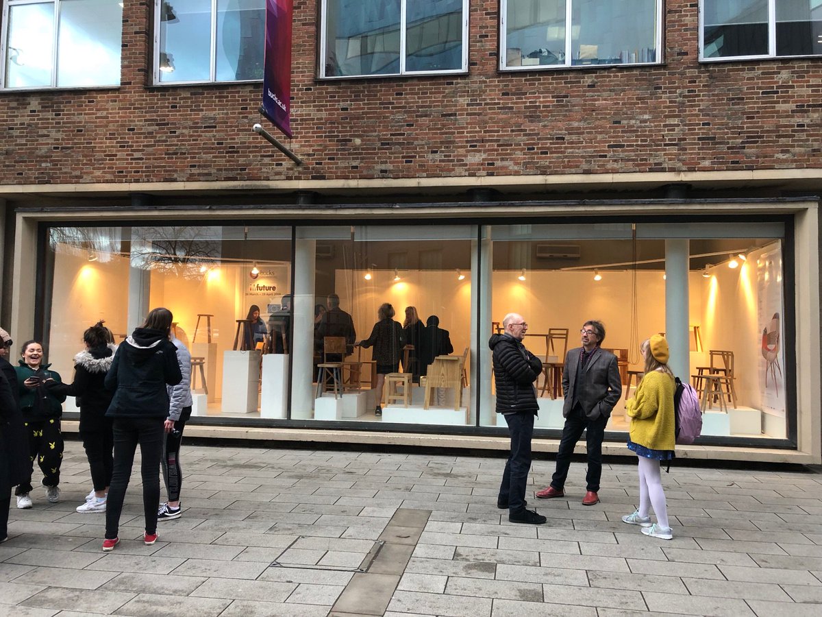 Great opening last night of the EU Erasmus+ funded Arture project student furniture design exhibition @BucksNewUni. Exhibition continues in the Bucks Gallery, High Wycombe until 20 March @BucksImpact <a href="/productbucks/">Bucks Product Design</a> #productdesign #furniture <a href="/BucksAlumni/">Bucks Alumni</a> #EUresearch