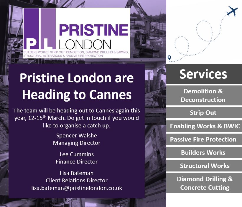 PristineLondon's tweet image. Not long to go now! The team are heading out to Cannes again this year. We're looking forward to seeing lots of friendly faces and meeting new ones too! Hopefully see you there! 

#Networking #Cannes #HereWeCome #CountDownIsOn #PristineLondon
