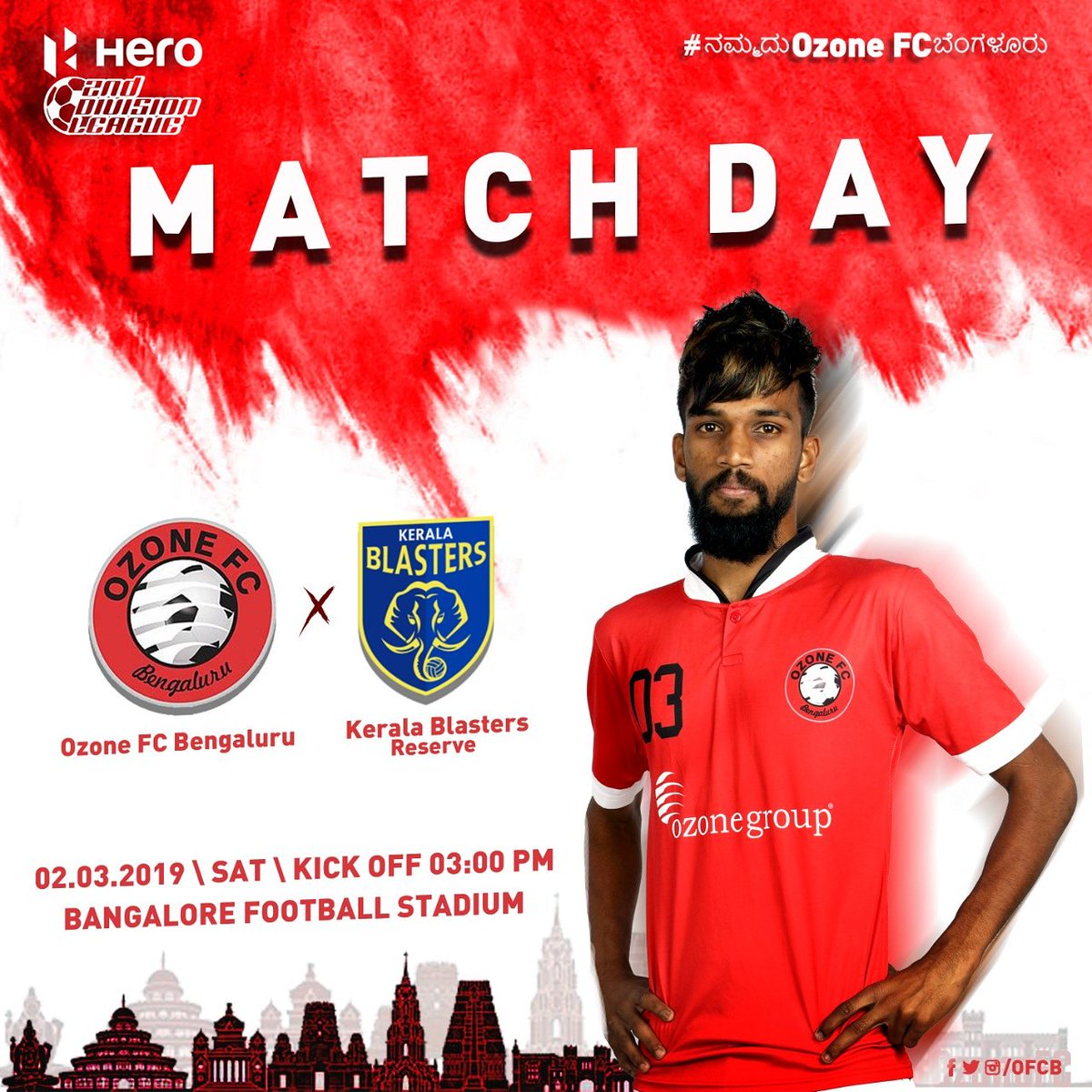 fc_ozone's tweet photo. A long break comes to an end. We are back in action tomorrow at BFS against @keralablasters (R). Come show your support💪⚽ .
.
 #nammaduofcb #ozonefc #heroileague #2nddivision #matchday #indianfootball https://t.co/GBYLn8s4Oj