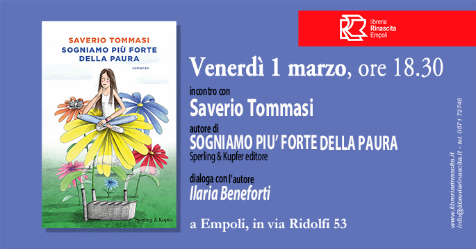 OGGI!!! alle 18.30 in libreria c'è <a href="/SaverioTommasi/">Saverio Tommasi</a> con il suo "Sogniamo più forte della paura", Filadelfia via aspetta! (...Filadelfia ha sedici anni. Altissima, magra, cento soprannomi che le  hanno rifilato i bulli della scuola, si è appena trasferita in una nuova  città...).