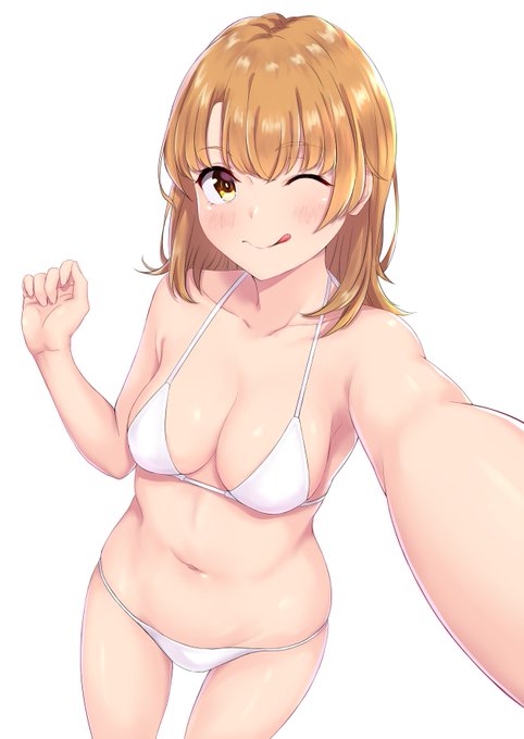 サクカ用に描き下ろしたビキニいろはすです
#俺ガイル
#一色いろは 