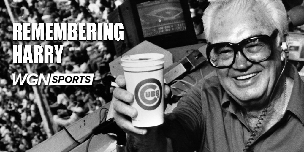 WGNTV's tweet photo. Here's to #HarryCaray, born this day in 1914.
#toasttoharry #Cubs #Chicago https://t.co/J1aStVsuoC