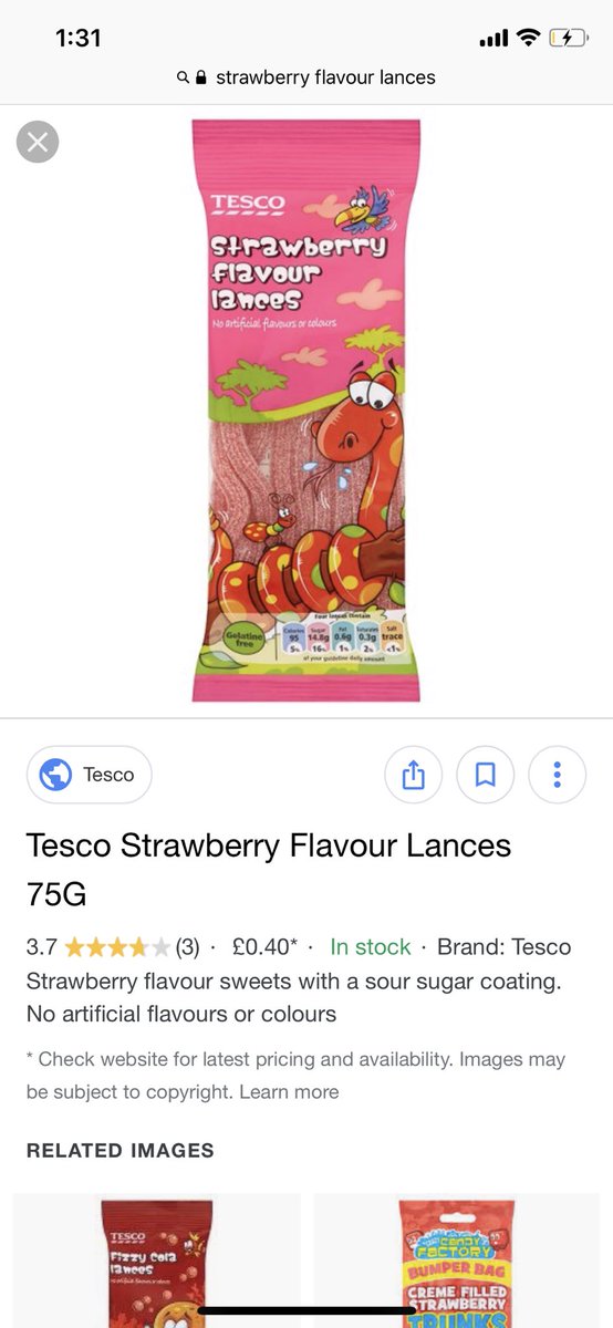 livia_cxx's tweet photo. Always thought these were strawberry flavoured laces not lances https://t.co/NHzG5N9v1K