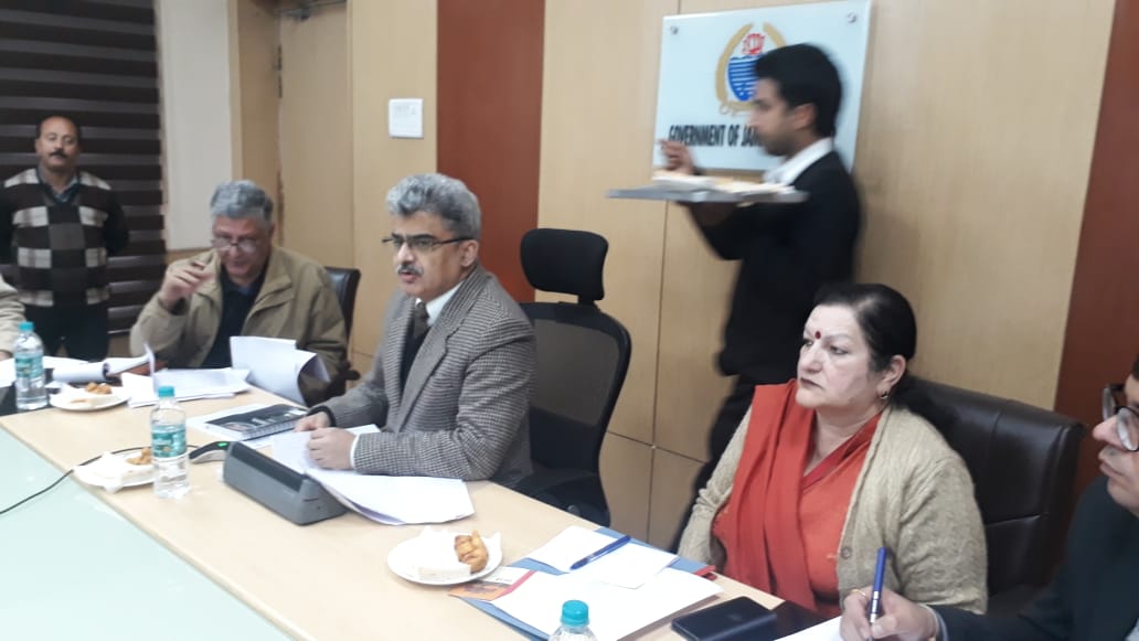 DNB courses launch preparedness review meeting chaired by Principal Secretary H & ME Shri. Atal Dulloo today at Civil Secretariat, Jammu.