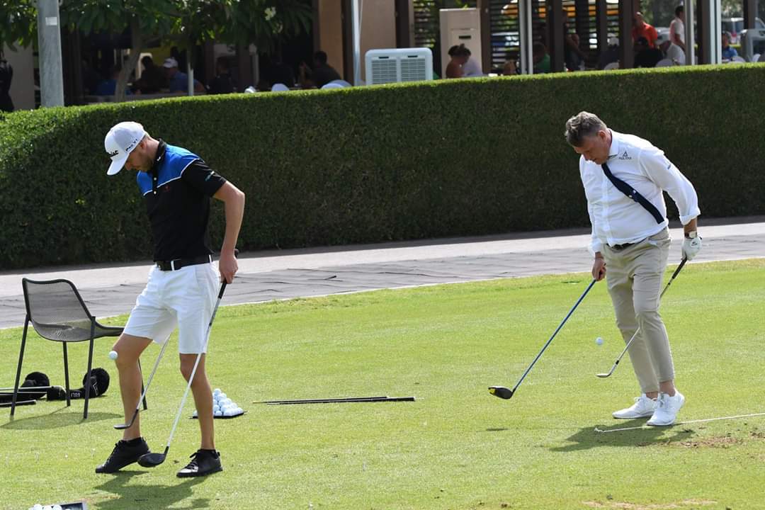 OmanOpenGolf's tweet photo. Great start to day 2 of the #OmanOpen but with play suspended at lunch due to unexpected weather conditions, we are planning for tomorrow to be a beautiful day full of golf! Public Village opens at 9am but without activities as the strong winds from today may return.#OO2019 #Oman https://t.co/2N1MPh5Oa9