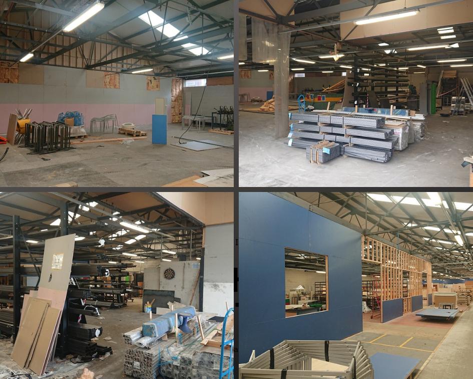 The British Thornton factory is currently undergoing a reorganisation to improve efficiencies and expand our metal work department. 

New partition walls are going up, equipment and machinery is being moved and storage is being relocated. 

#britishmanufacturing
#schoolfurniture
