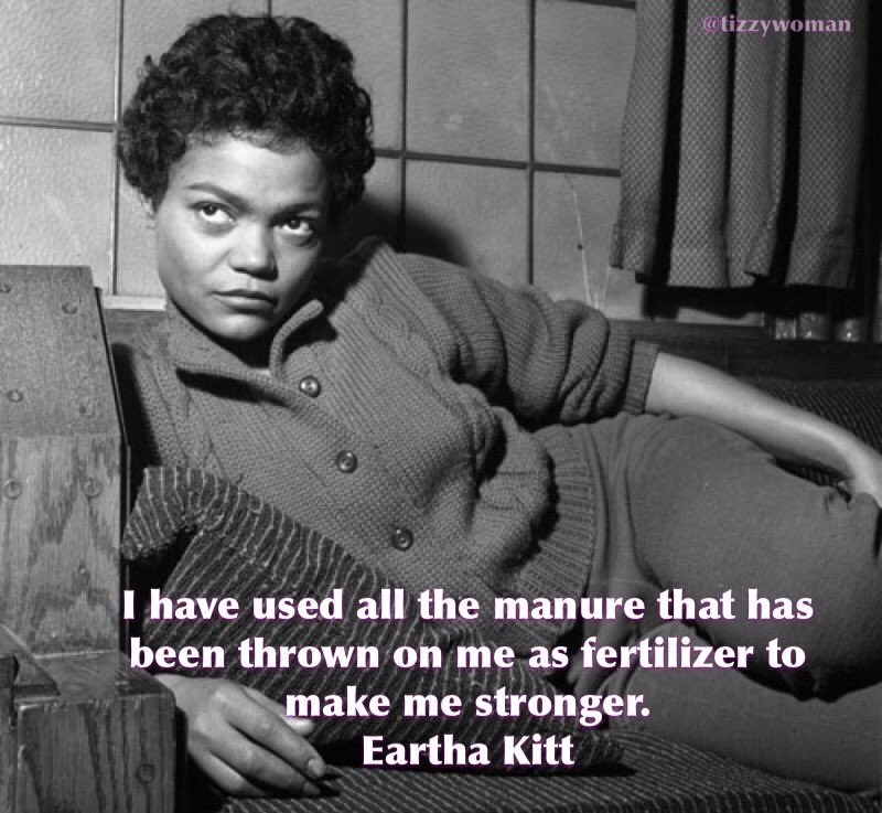 'My house was bugged. They couldn't find any information on me being a subversive because I happen to love America; I just don't like some of the things the government is doing.' #EarthaKitt. Read more ▶️ en.m.wikipedia.org/wiki/Eartha_Ki…

#WomensHistoryMonth
#WomenMakeHistory
#ERANow