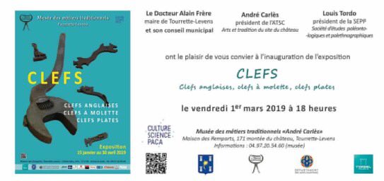 Rendez vous ce soir pour l’exposition Clefs à la maison du Château  🔑