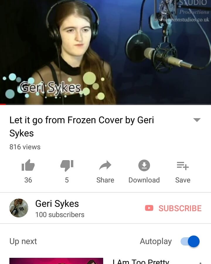 SofiaCarsonJLS's tweet photo. OMG over 800 views on my first ever YouTube cover? Can we get this video to 1000 views?
#Frozen #LetItGo #AspiringDancer #AspiringActress #AspiringSinger https://t.co/ZEjqGI64Yw