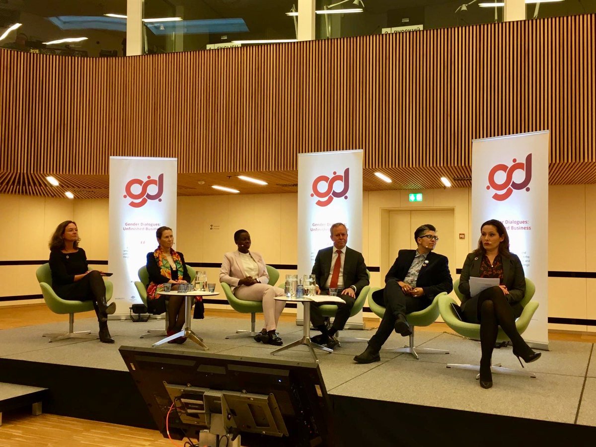 Gigiadze's tweet photo. Attending event #GenderDialogues @UNCity organized by #UNOPC together with embassies of #Australia, #Norway and #Ireland. @AusAmbDK https://t.co/Hz3tux5USe