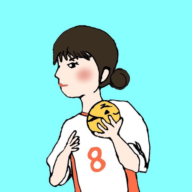 辰谷春奈 アイコンのイラスト描いていただきました 嬉しい 絵にしてもらったりデザインしてもらうってすごく嬉しいですね ありがとうございます ヴィアティン ハンドボール Handball Veertien イラスト 絵 デザイン アイコン T Co
