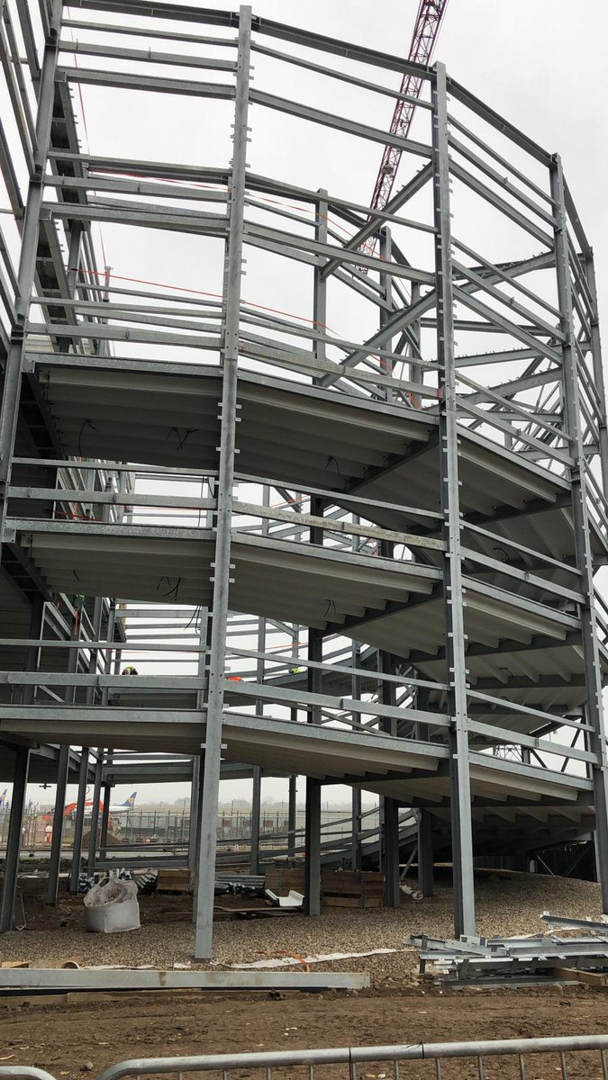 CodeckLtd's tweet image. Ramps are going in well at Stansted Airport.