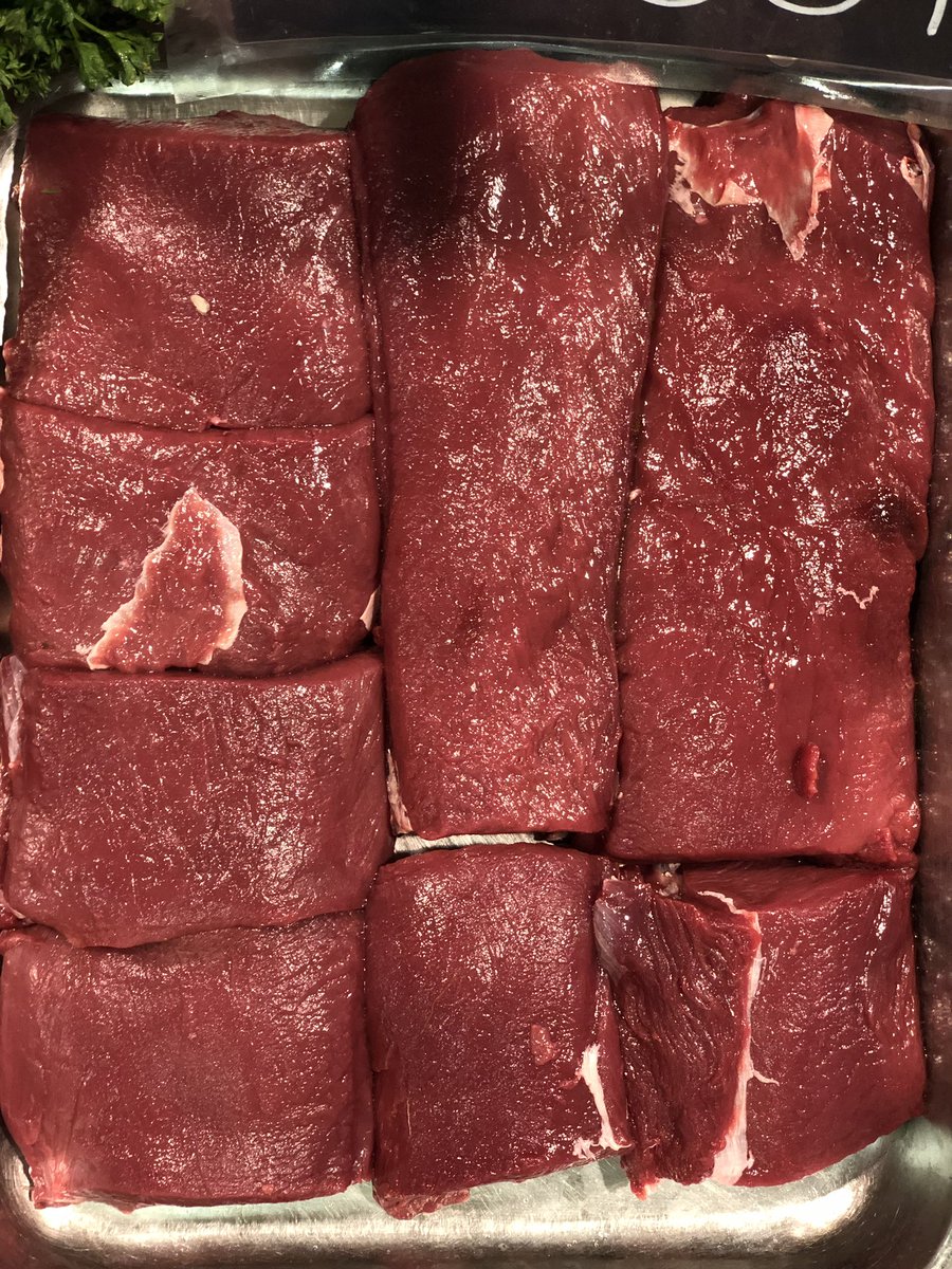 mayersfish's tweet photo. Some very nice Venison loin in this morning. Absolutely cracking local rabbits and a couple of hare If your quick! Also some very nice 500g+ Morecambe bay Dover soles I had one last night, yes it was delicious. https://t.co/w7kPPsllKU