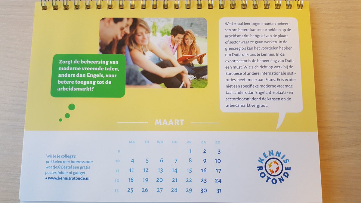 kennisrotonde's tweet photo. De vraag van maart | zorgt de beheersing van moderne vreemde talen, anders dan Engels, voor betere toegang tot de arbeidsmarkt? | bekijk het antwoord https://t.co/ZnijyoBRWA https://t.co/o5o0Wukr6Z