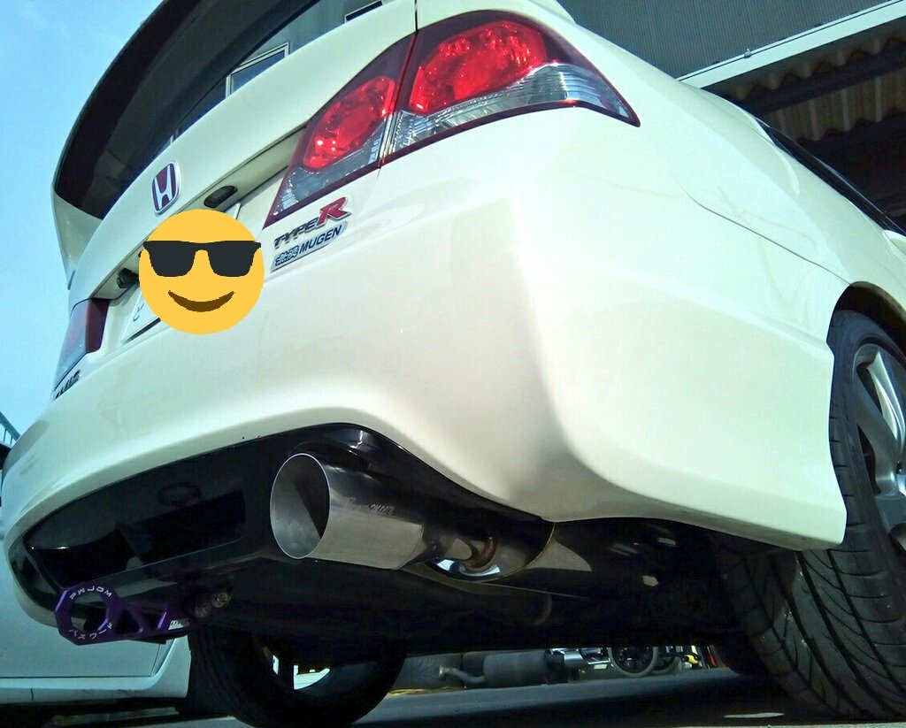 BADMOON RACING FD2 シビックタイプR RPMマフラー 中間 最新版M7モデル