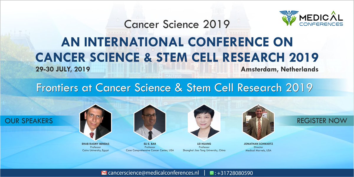 Psychosom2018's tweet photo. #Invitation #Announcement #cancer #oncologist #professor #businessdelegates 
 Invited for An international #Conference On Cancer Science &amp; Stem Cell Research which will be held on 29-30 July,2019 at Amsterdam .
Drop a message on Whatsapp: +31728080590
https://t.co/kWAMJxqfi4 https://t.co/0xqF8Q2NBb