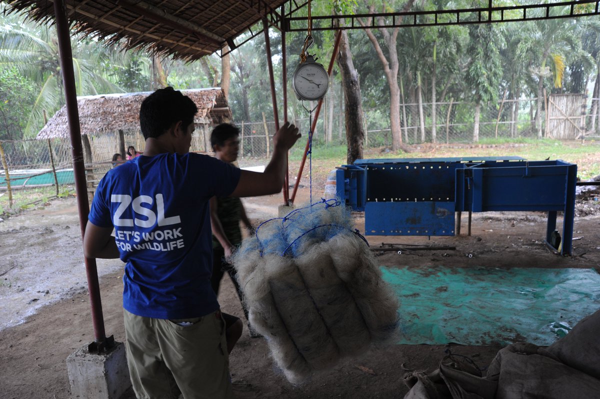 ZSLMarine's tweet photo. #Plastic #Fish #poverty: all linked &need solutions to address all!Net-Works already collected 224tonnes discarded #fishingnets- enough 2 go around the world 5X! #WorldWildlifeDay #ZSLWWD #SDG14 #FishNotPlastic #OceanOptimism @FishNotPlastic @InterfaceInc @ECONYL @ZSLconservation https://t.co/L71N0ftx3U
