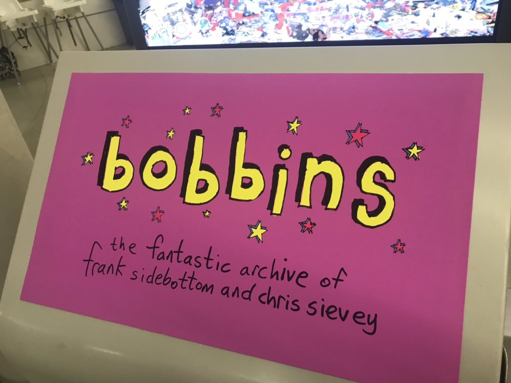 ashercv's tweet image. Get yourself to the “Bobbins” exhibition at Manchester library! Free, family friendly event, you can even get Frank on your coffee! #bobbins @mr_sidebottom