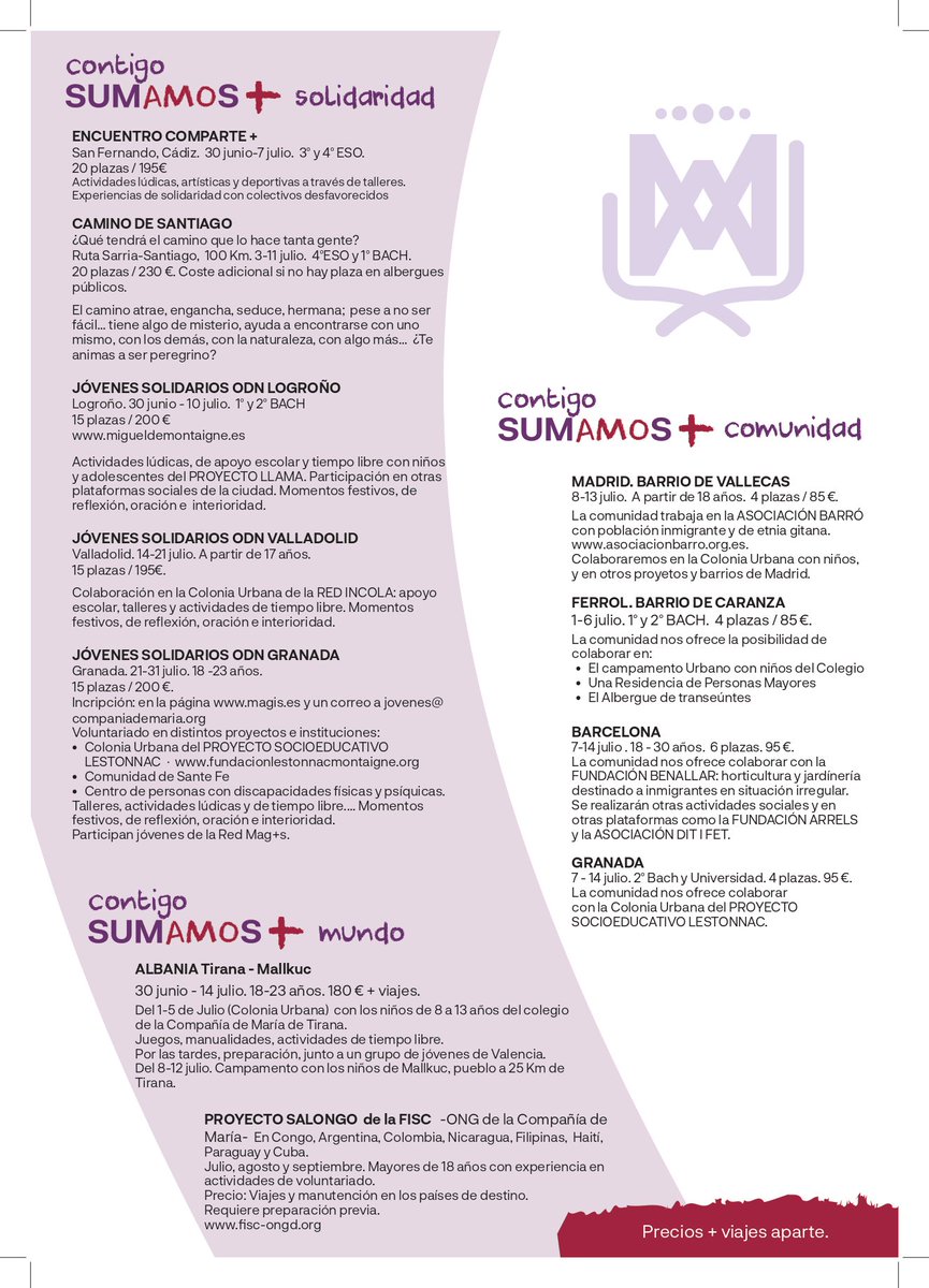 CompañíaMariaJovenes tweet media