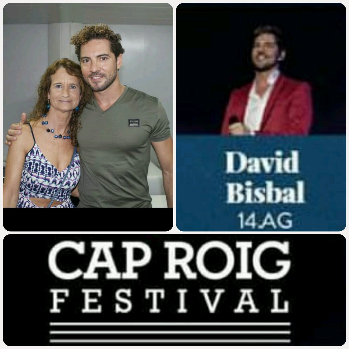rosalabisbalera's tweet photo. @davidbisbal bravo bravisimo bravo Me alegraste el dia..feliz a rabiar GRACIAS #festivaldecaproig el Mar y yo te esperamos. Con la luna llena besos idolo GRACIAS Muaaaaak https://t.co/GVzhxo89Ve