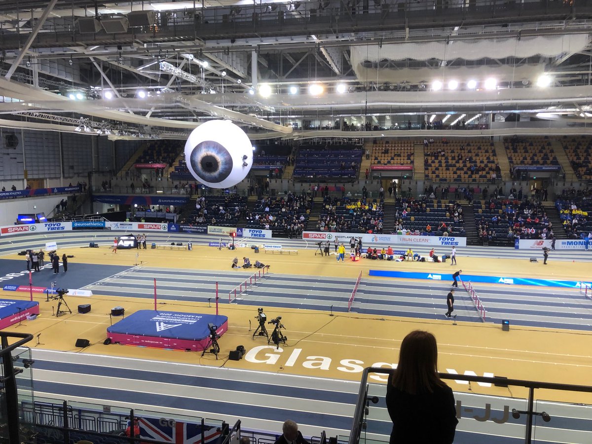 Ready, steady, go... #Indoorathleticschampionships #Glasgow2019