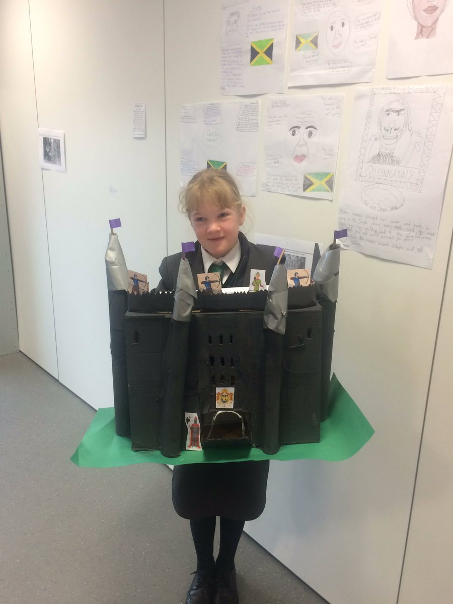 Amy has made a castle almost as big as her #creativity #passion