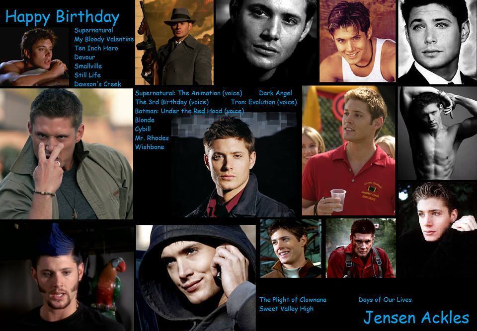 Happy birthday Jensen Ackles, born March 1, 1978.  