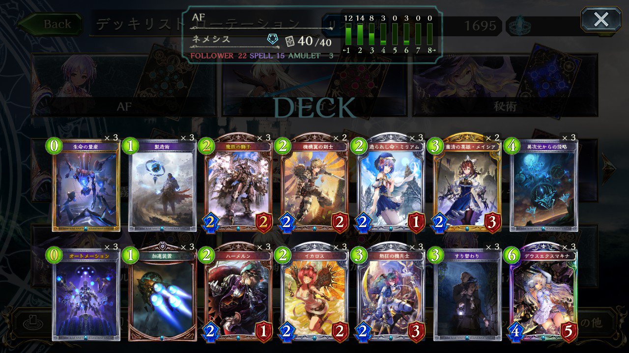 シャドウバース攻略 Gamebox しおねぽむさん寄稿 Svsea アーティファクトネメシスの基礎 を公開しました アーティファクトネメシスにおける構築の基本理解について非常に詳しく書かれているのでぜひご覧ください T Co Ybfxmdybyz シャドウバース攻略 Gamebox しおねぽむさん寄稿 Svsea アーティファクトネメシスの基礎 を公開しました アーティファクトネメシスにおける構築の基本理解について非常に詳しく書かれているのでぜひご覧ください T Co Ybfxmdybyz