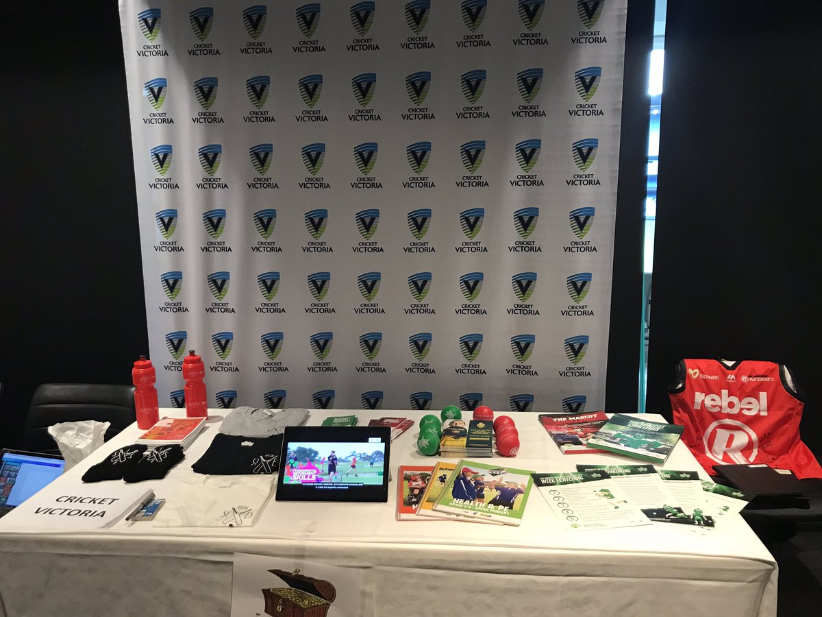 All set up for today’s <a href="/peakphysed/">Peak Physed</a> conference <a href="/cricketvictoria/">Cricket Victoria</a>