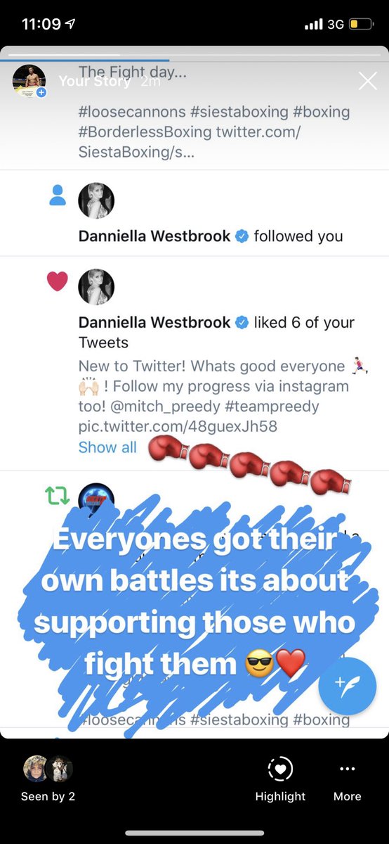 MitchellPreedy's tweet image. Big love @westbrookdanni ❤️ #teamisla #siestaboxing