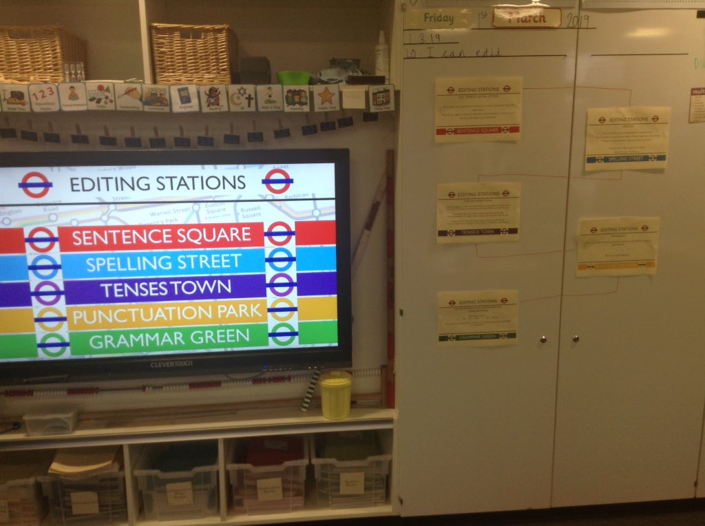 Y2_Northway's tweet photo. We are editing our work in trios using editing stations 🚂👏🏼 #editingstations @NorthwayPrimary @AlaineSanders14 https://t.co/bnSP1biMyS