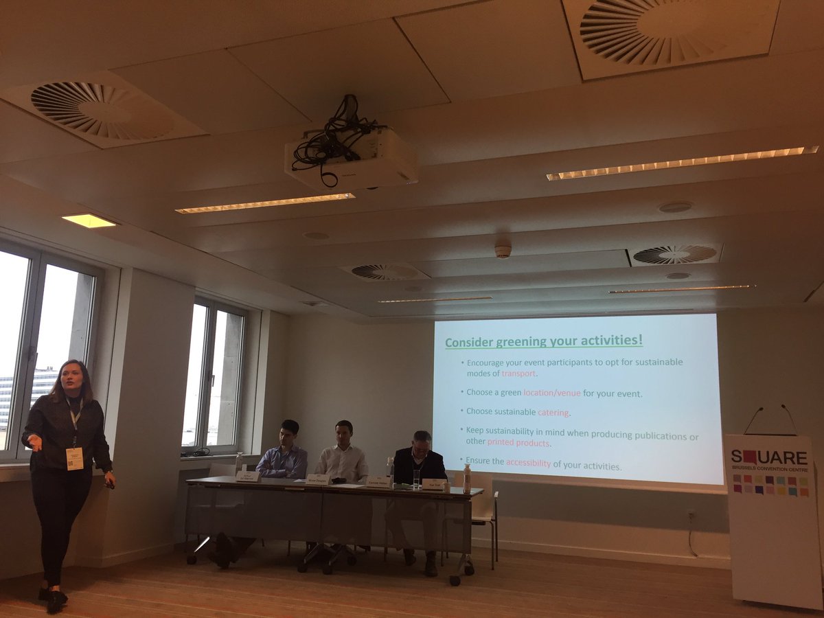HQGlobalMag's tweet photo. Carlotta Weber from @GEF_Europe tells us what it takes to be a #green organisation? #Sustainability is not only about the #environment! @AssociationsBru #EuropeanAssociationSummit #EAS2019 https://t.co/ZT2ZMafqmS