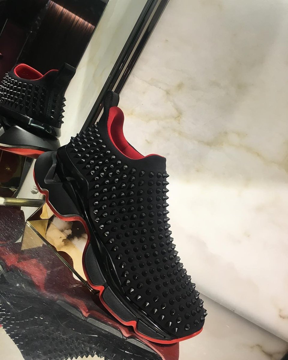 Get these Christian Louboutin spike sock shoes for just N463,200 only.