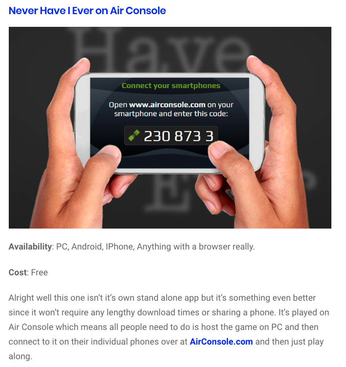 Airconsole On Twitter Airconsole And Gymandcode Are On This List Of Best Drinking Games Not Once But Twice Thanks For The Shoutout Chuggernauts Https T Co Febn5nkxu5 Drinkinggames Partygames Gaming Https T Co 0pmrgneouq Twitter