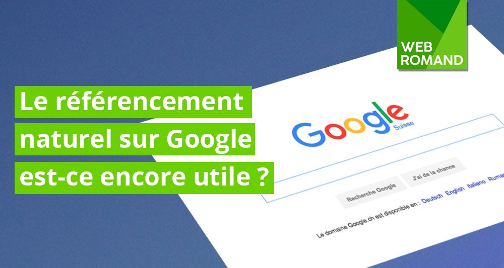 Le #référencement #naturel (#SEO) sur #Google est-il encore utile ?
webromand.ch/blog/le-refere…