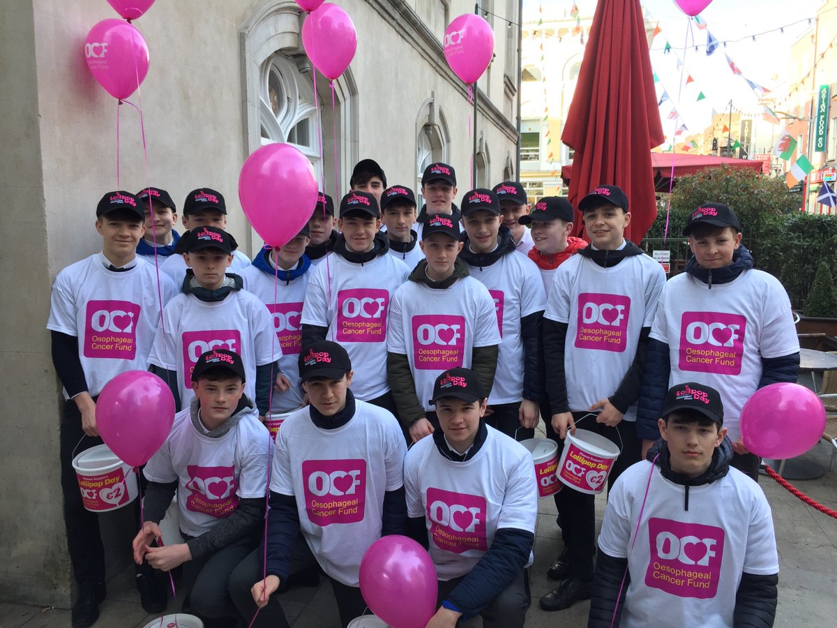 BelvedereSJ's tweet photo. Belvedere students are out on O'Connell Street today supporting the Oesophageal Cancer Fund for @LollipopDayIE 🍭#lollipopday https://t.co/iFf7S5ZvW4