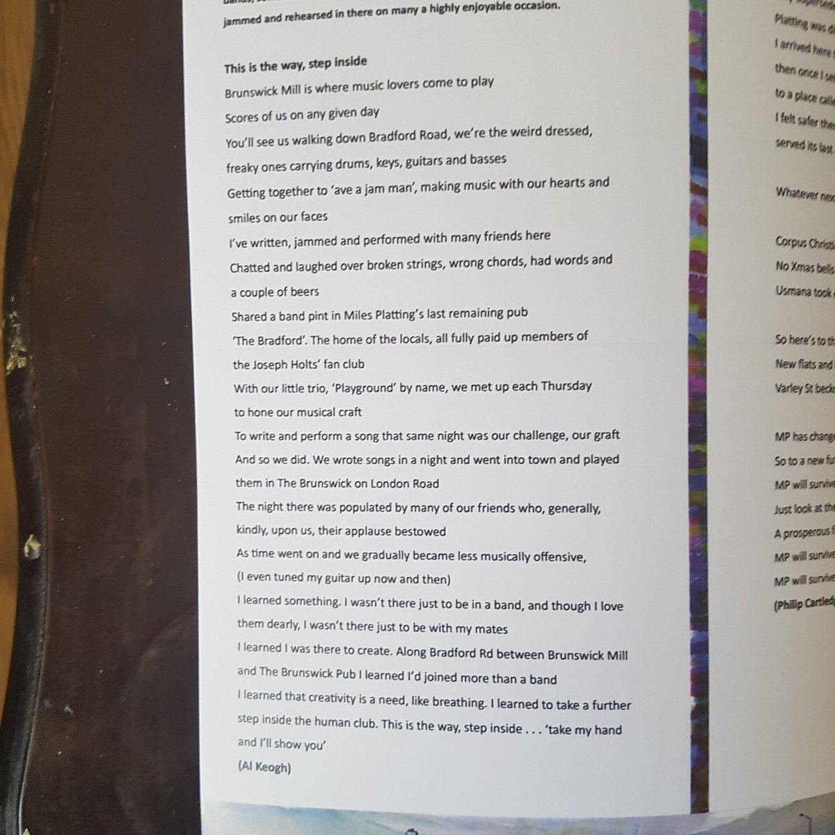 proud to be part of this project; 'Tales of Miles Platting'. Book coming soon