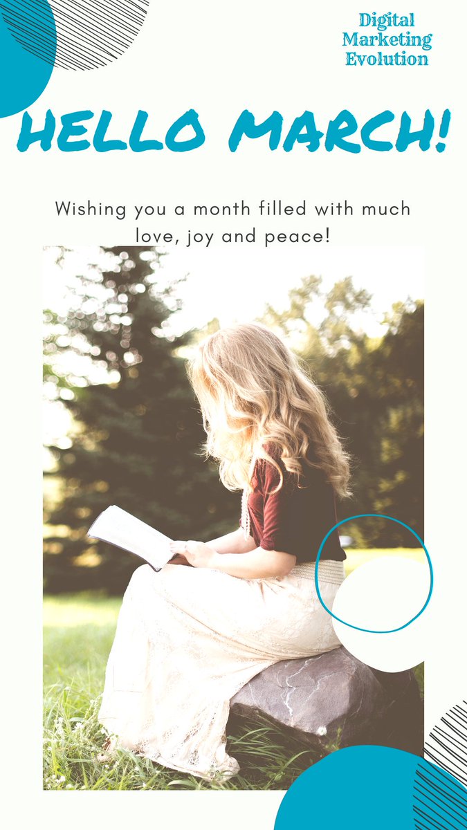 DMEvolution2018's tweet photo. 🌼
Hello March! 🌼
Wishing you a month filled with much love, joy and peace! 🌼

#digitalmarketingevolution
#socialmediaexpert #world #onlinemarketing #onlinemarketing #media #socialize https://t.co/WsI5EZdkto