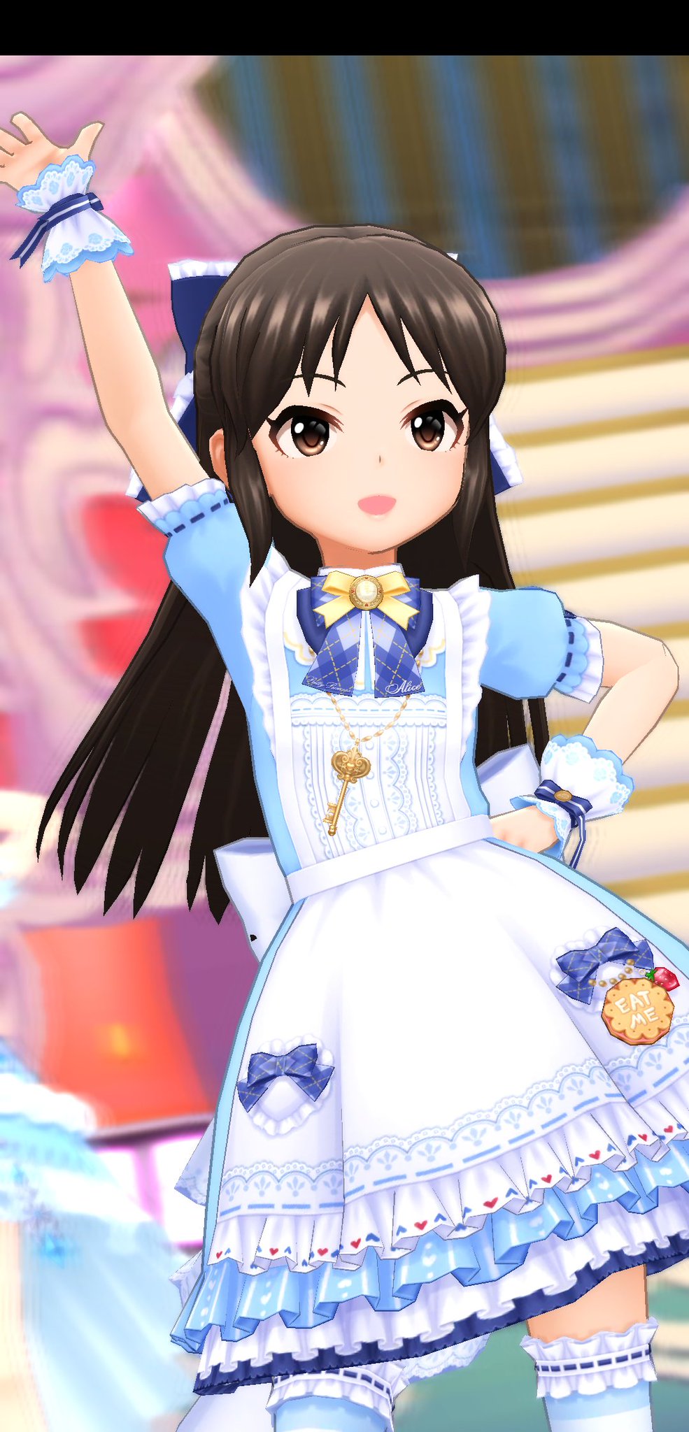 ゑぼるてp おそらくすでに共有済みかとは思いますが このたび実装されたフェス限の橘ありすちゃんのスカートについている Eat Me クッキーは 決していやらしい意味ではなく 不思議の国のアリスに登場するマジカルなクッキーのオマージュです これを ゑぼるてp おそらくすでに共有済みかとは思いますが このたび実装されたフェス限の橘ありすちゃんのスカートについている Eat Me クッキーは 決していやらしい意味ではなく 不思議の国のアリスに登場するマジカルなクッキーのオマージュです これを