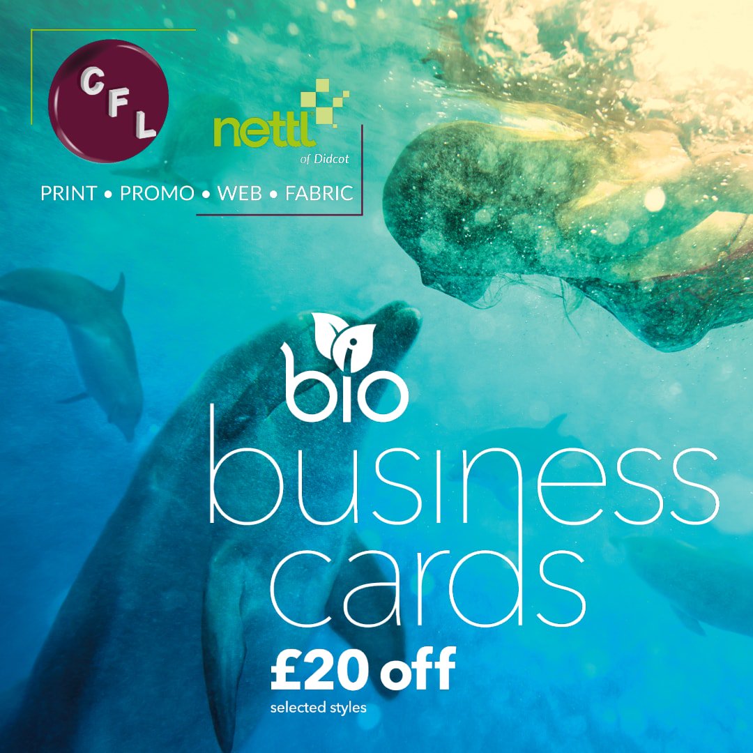 CFLPrint's tweet photo. As a #nettl partner we are proud to be able to offer the fantastic #biodegradable matt laminate! Adding a touch of luxury to your #print at no cost to the environment!
And there are savings to be made this month - give us a call to find out more 
01235 821440
#print #recycle https://t.co/U144rzAsJc